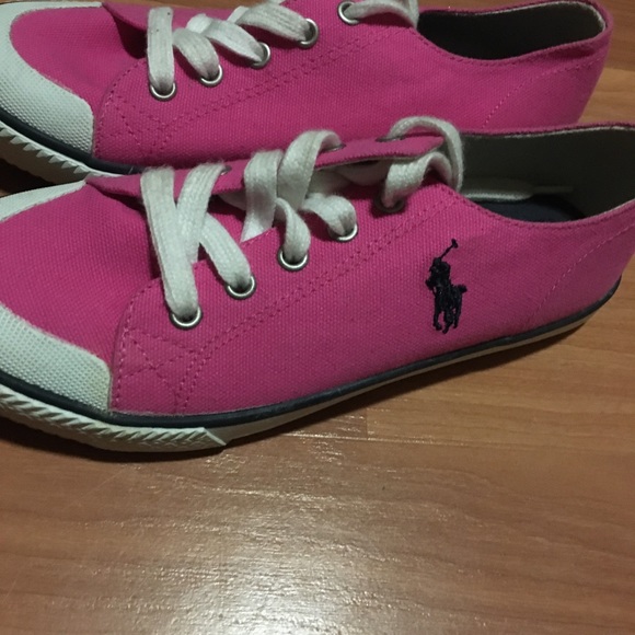 Kids Hot Pink Polo Shoes 
